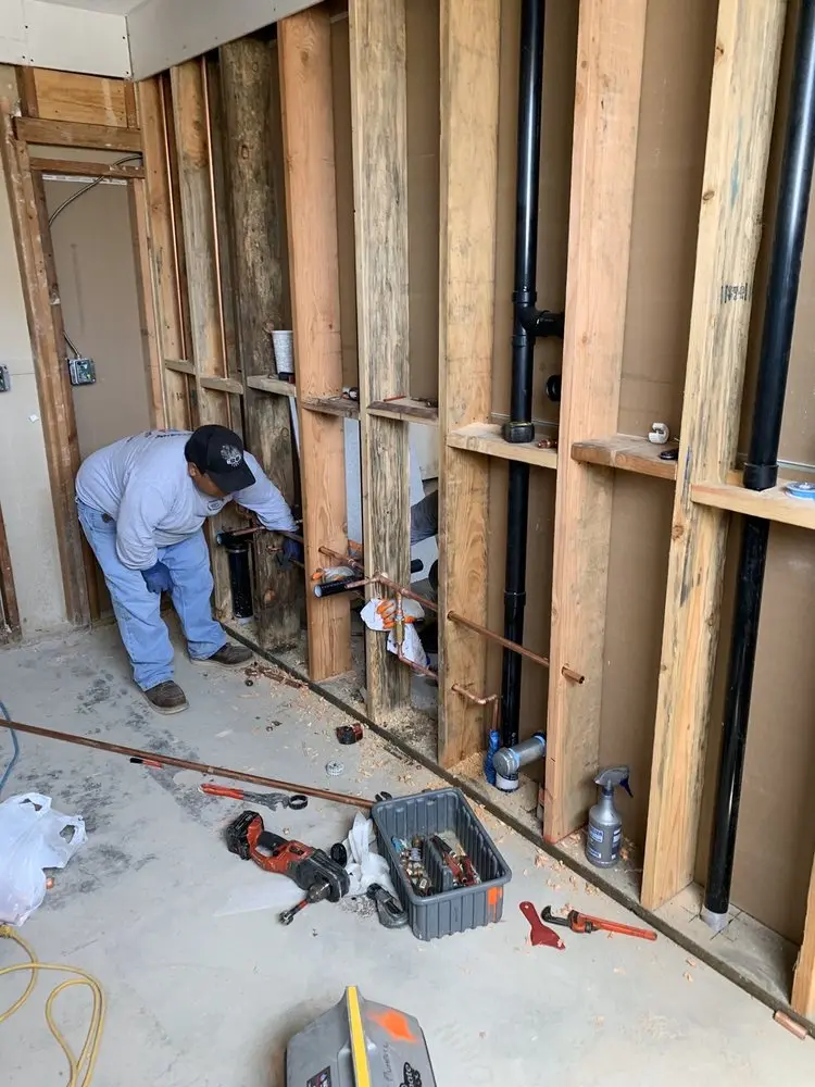 Commercial rough-in plumbing for Water Heater Replacement in Williamhurst